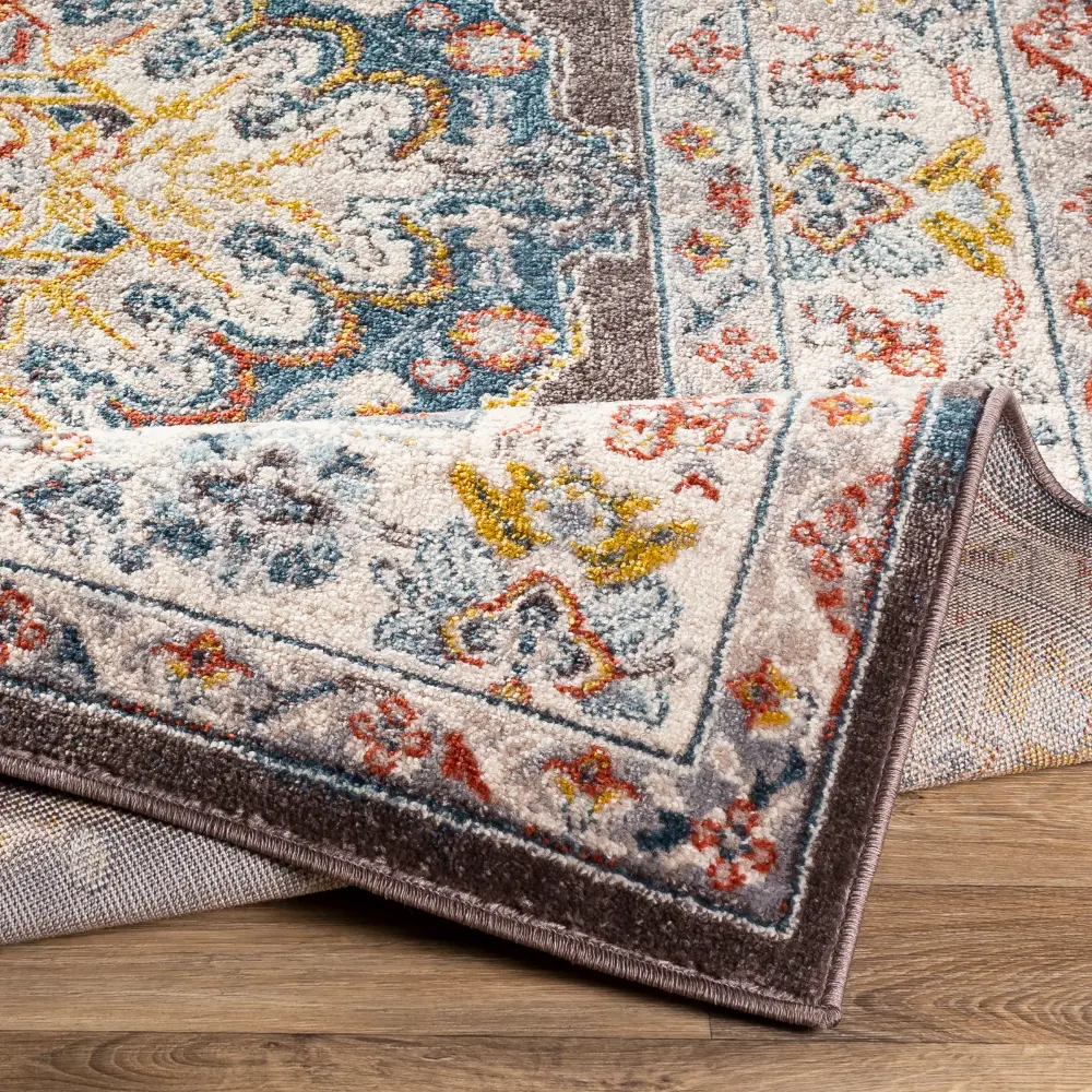 Jade Vintage Oriental Boho Teal Rug - Image 7