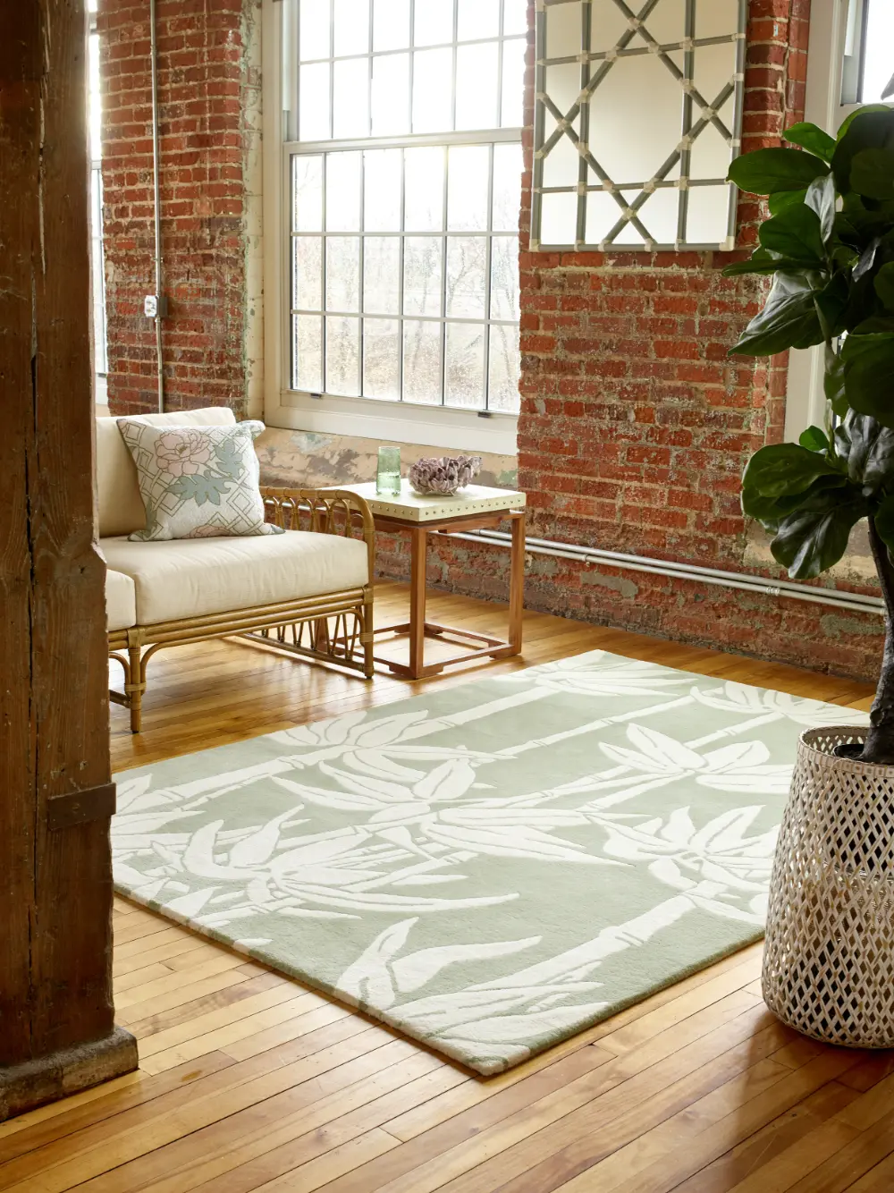Japanese Bamboo Florence Broadhurst Jade 039507 Rug