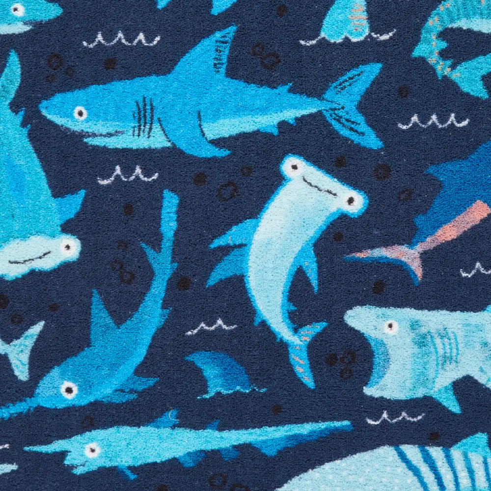 Catherine Lansfield Jawsome Sharks Blue - Washable - Image 8