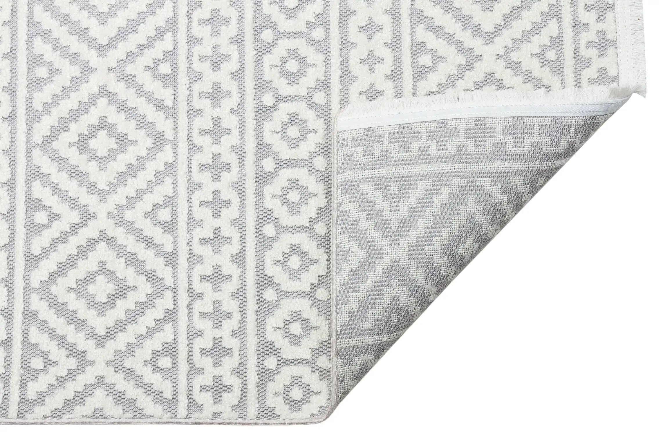 JAZZ Indoor / Outdoor JAZ04 Silver Rug - Image 4
