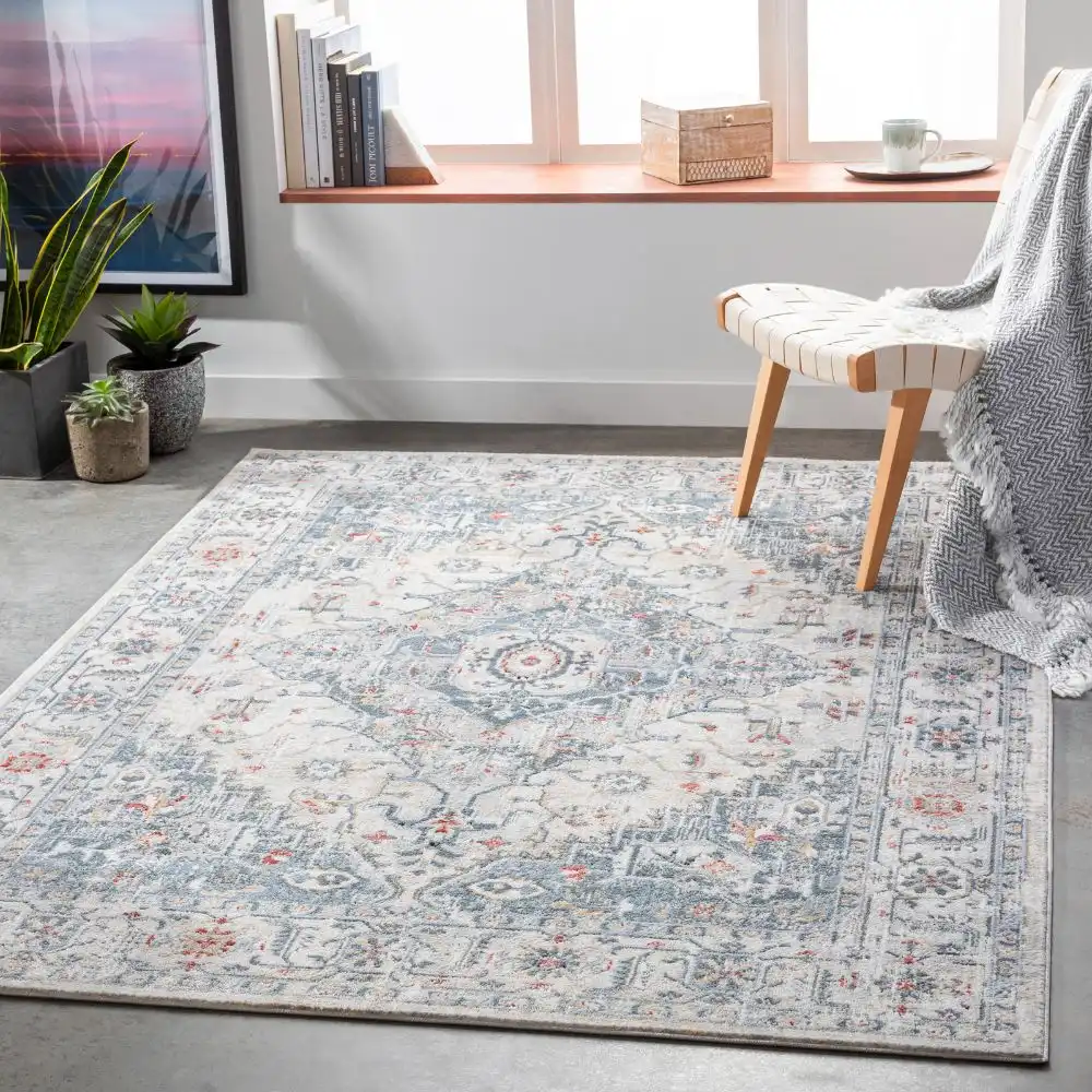 Dalila Vintage Oriental Boho Medium Grey Rug