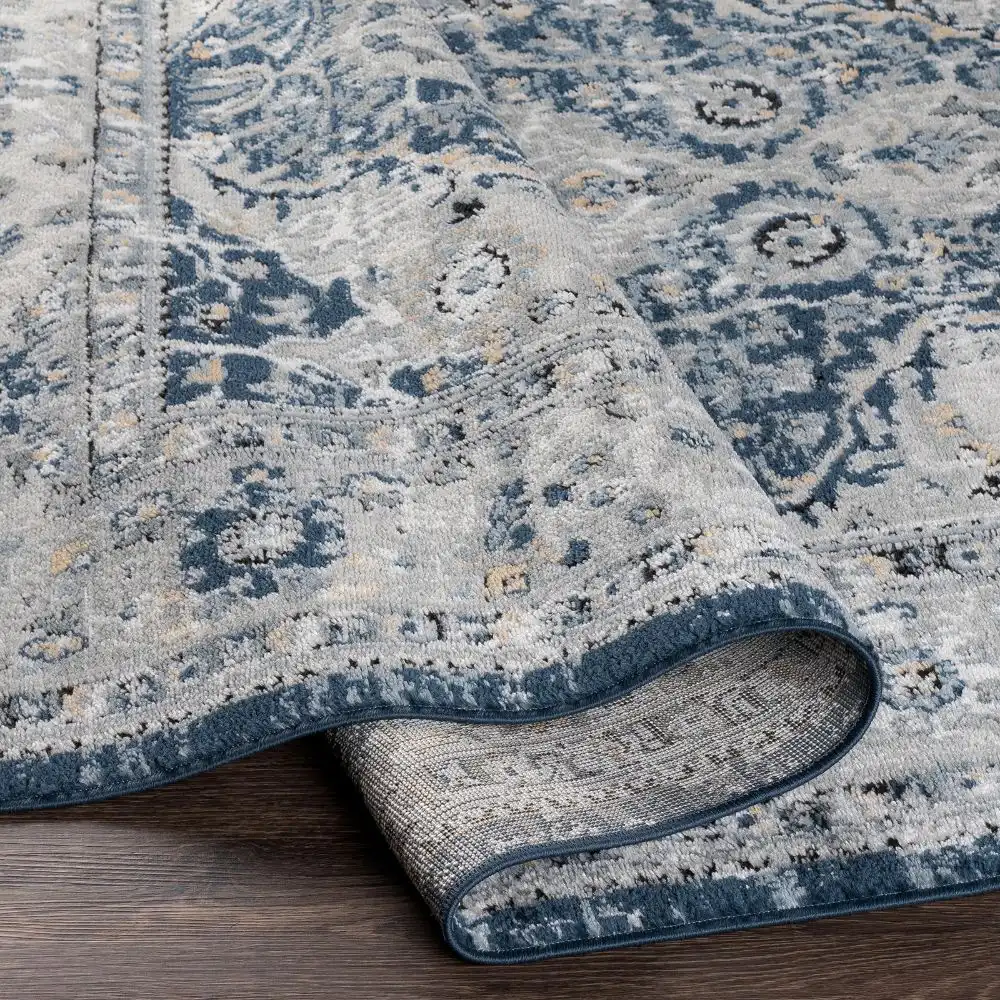 Petra Vintage Oriental Boho Navy Rug - Image 6