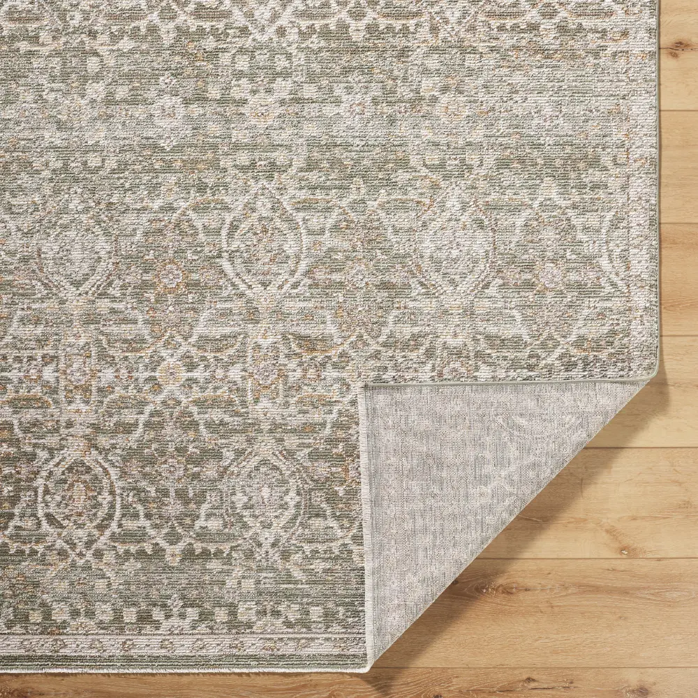 Myrtle Avenue VI Galey Alix X Livabliss Vintage Oriental Boho Olive/Medium Brown Rug - Image 2