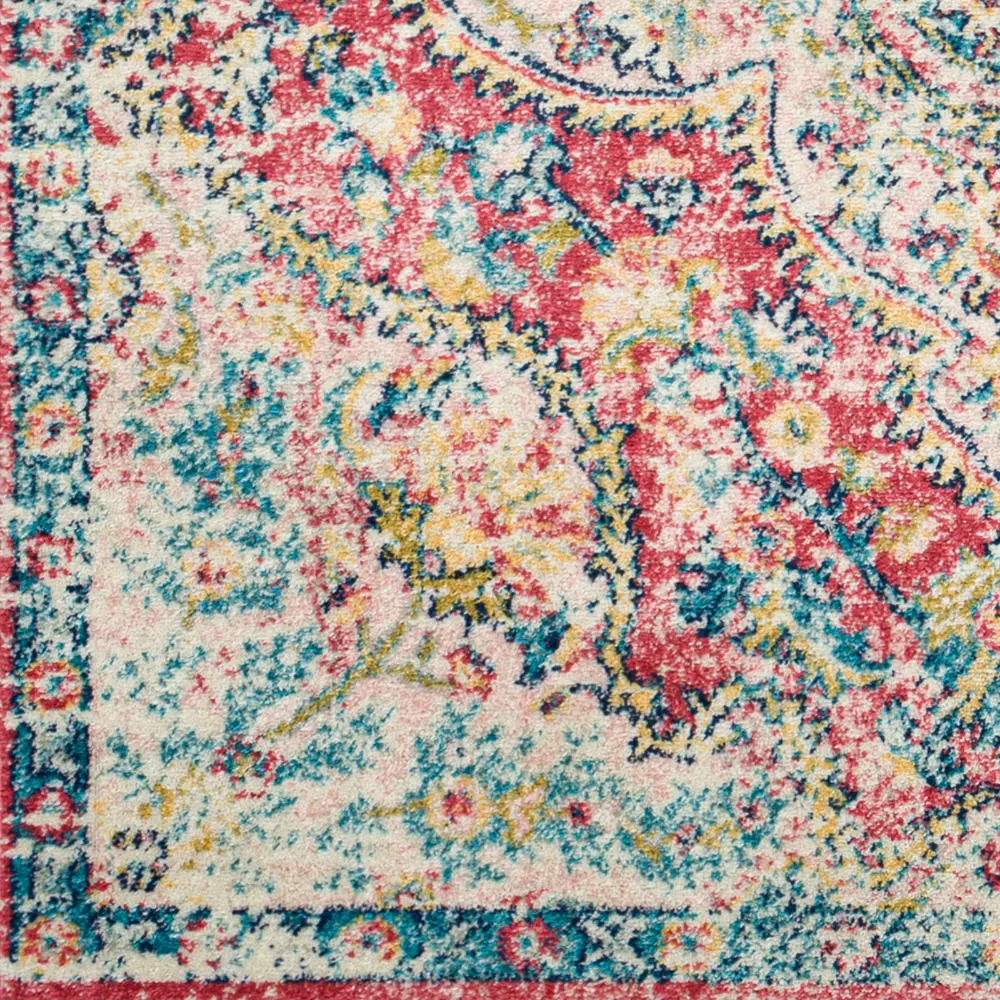 Julia Vintage Oriental Boho Rose Rug - Image 3