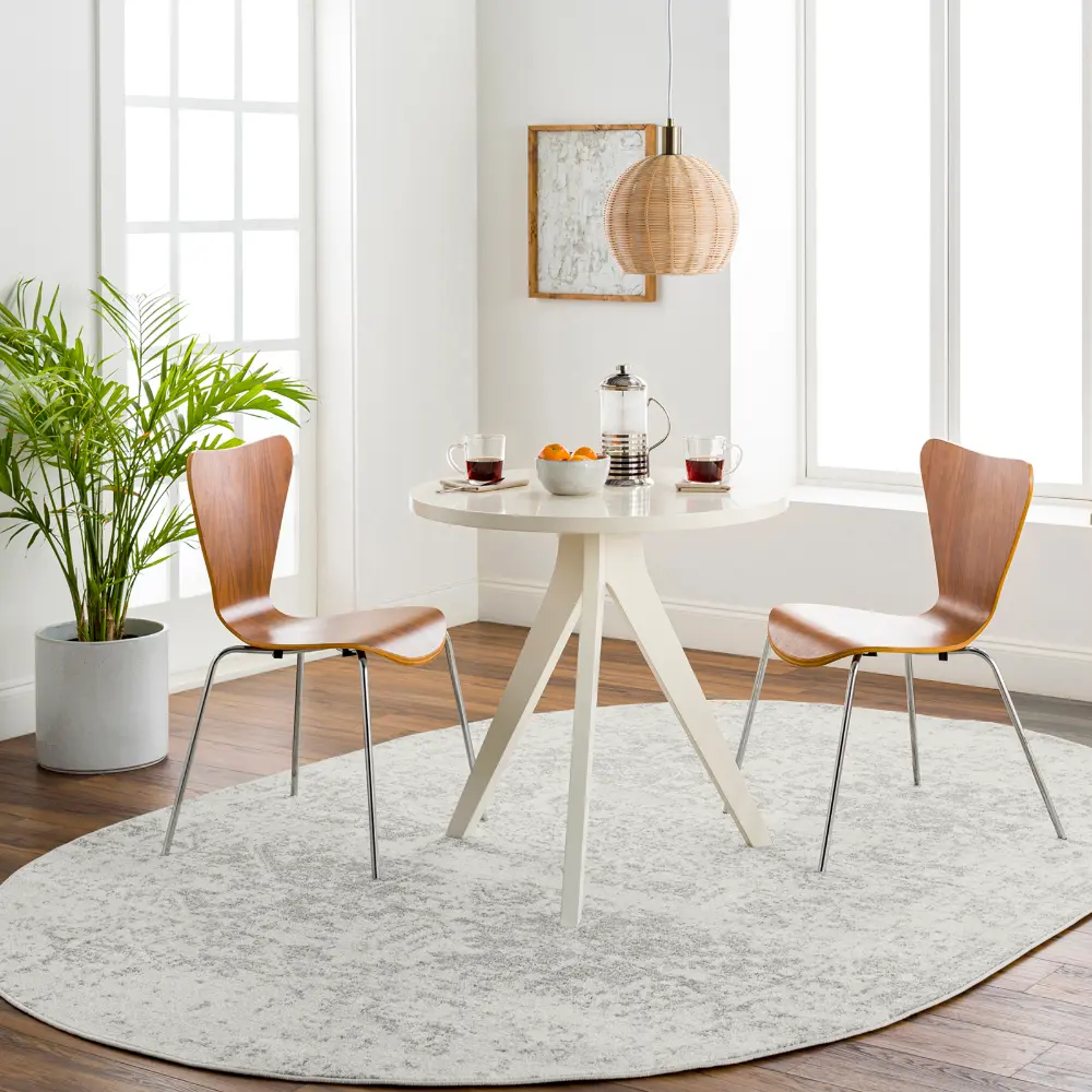 Juliette Vintage Oriental Boho Grey/White Rug - Image 13