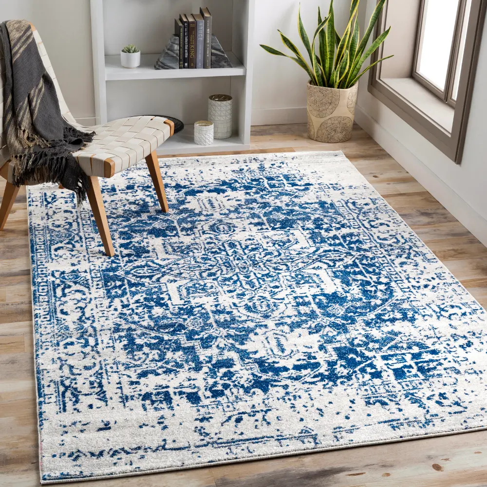 Juliette Vintage Oriental Boho Navy Rug