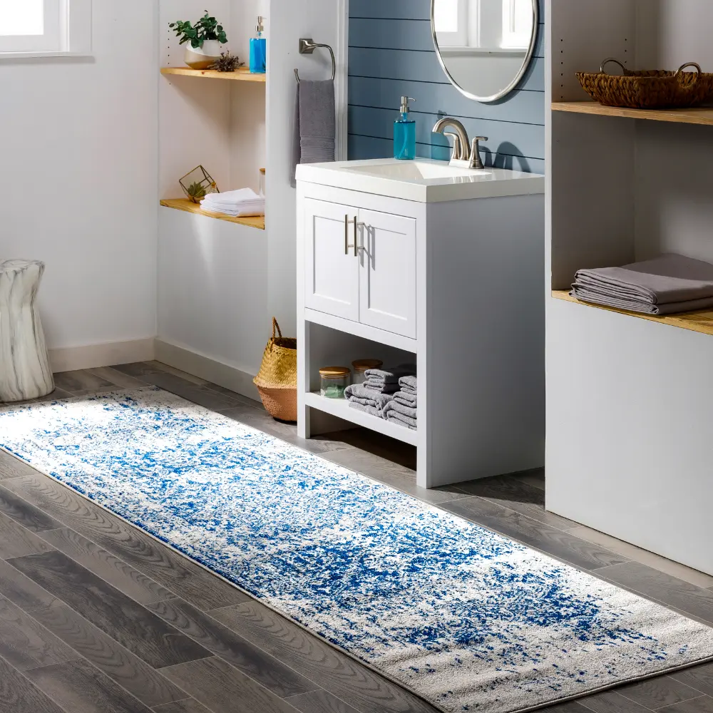 Juliette Vintage Oriental Boho Navy Rug - Image 12