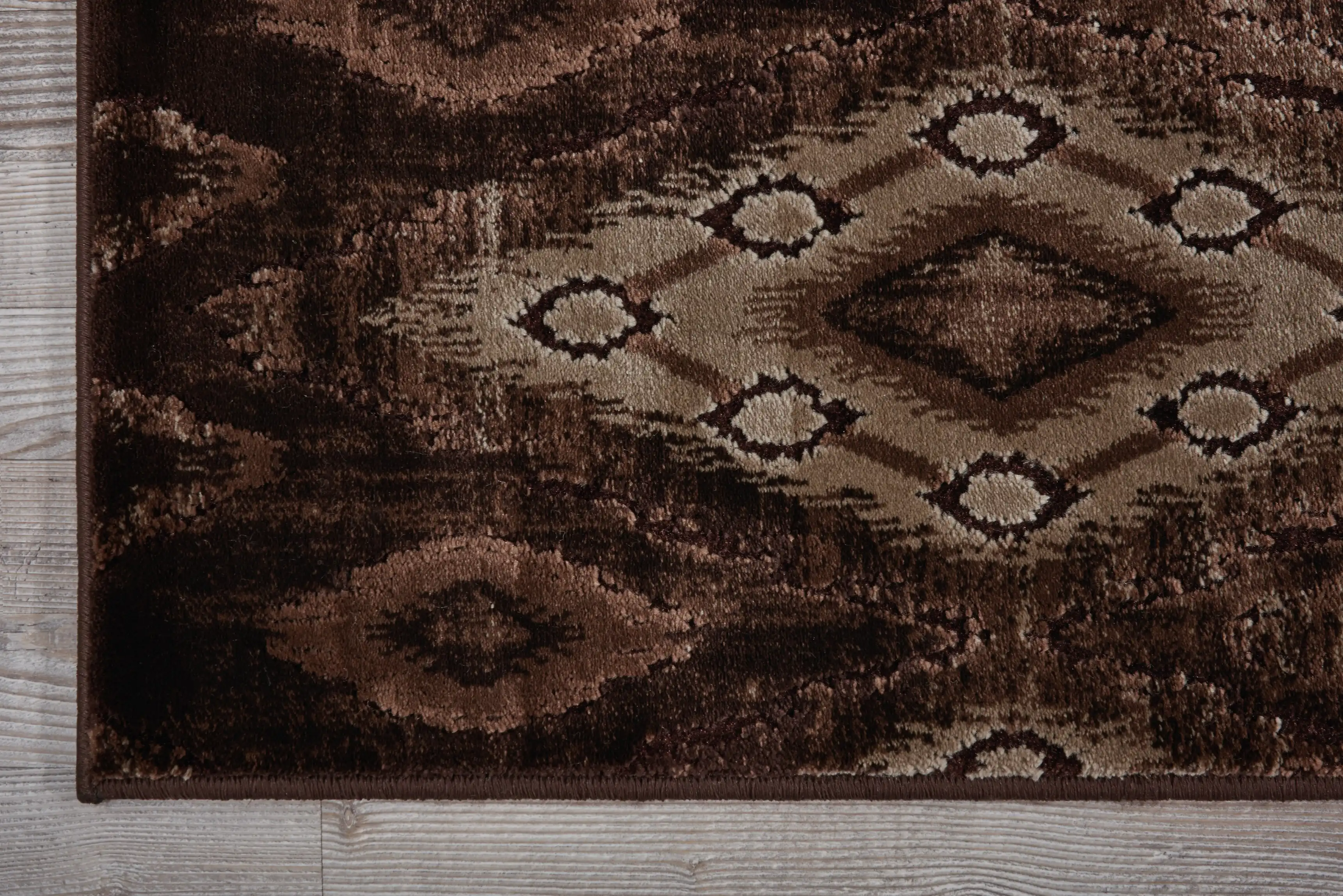 Karma Nourison KRM02 Chocolate Rug - Image 2