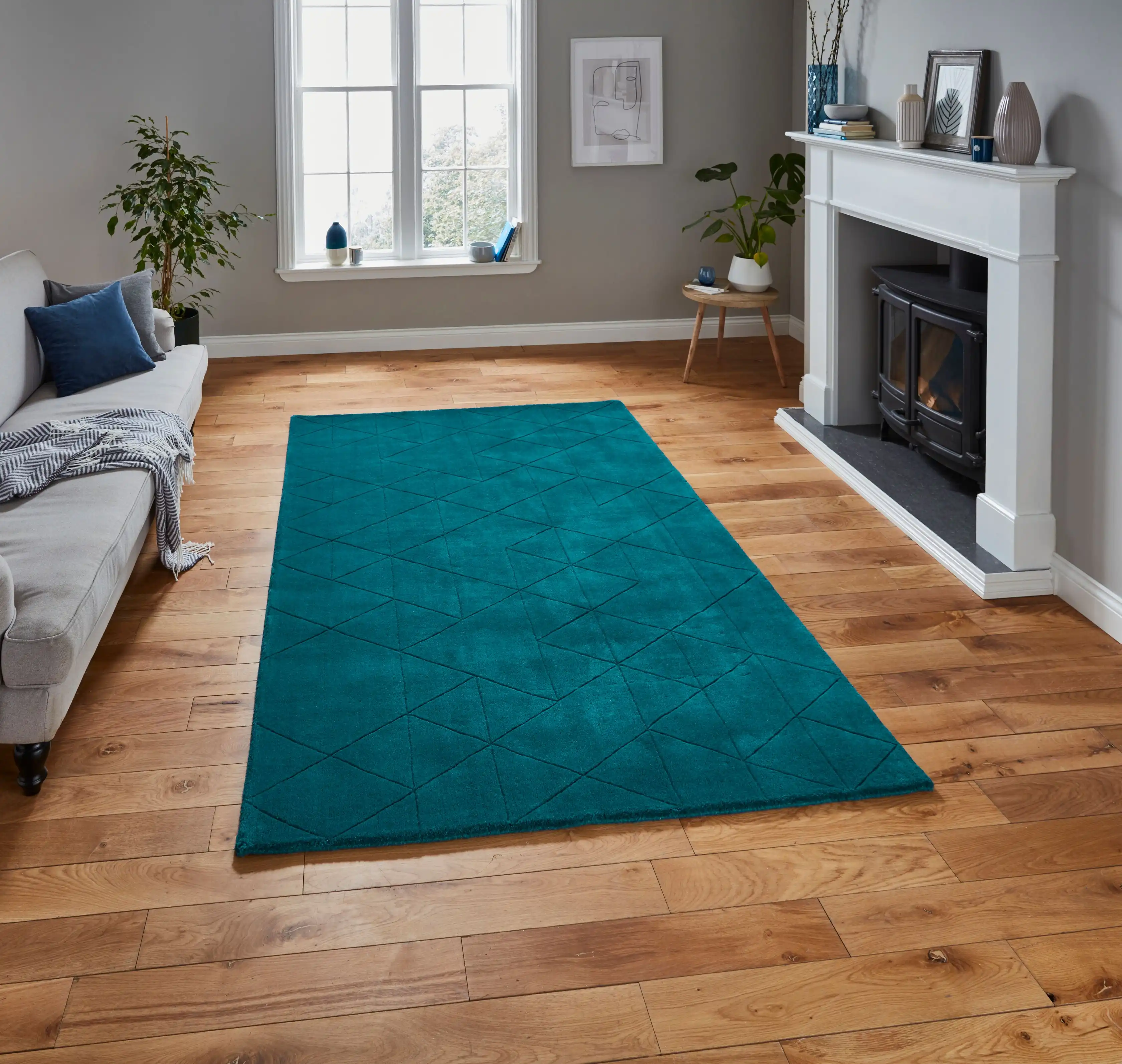 Kasbah KB2025 Dark Teal Rug