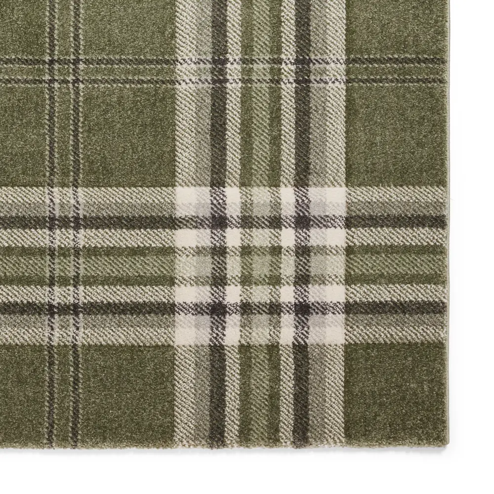 Catherine Lansfield Kelso Check Sage Green - Washable - Image 8