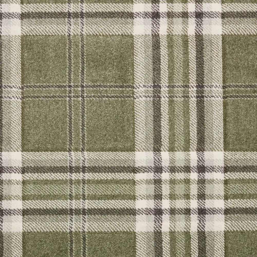 Catherine Lansfield Kelso Check Sage Green - Washable - Image 9