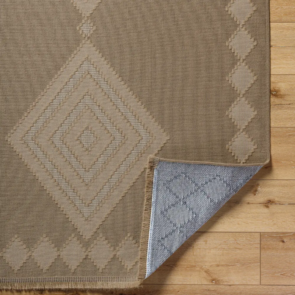 Keyuri Cottage Tan/Light Beige Machine Washable Jute Rug - Image 11
