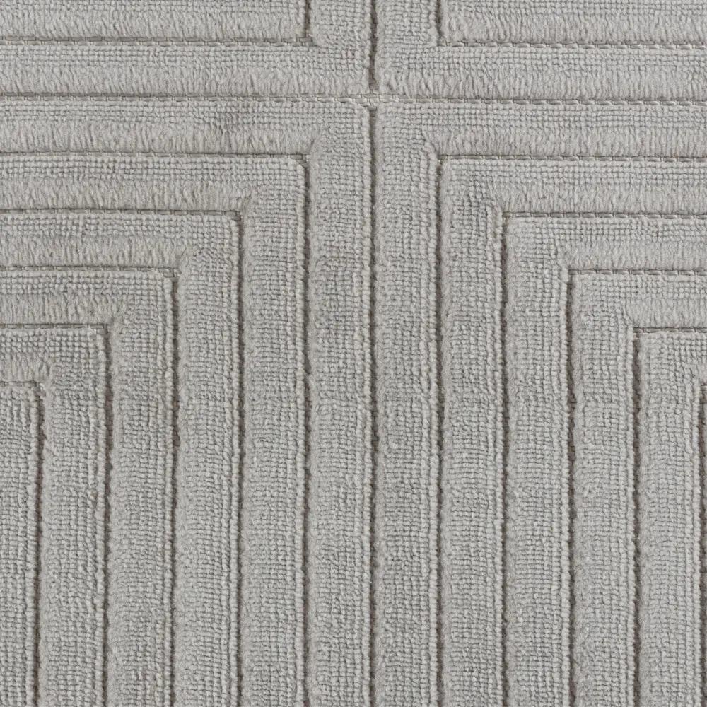 Kiyoshi In- & Outdoor 3D High & Low Pile Textured Grey Rug - Image 7