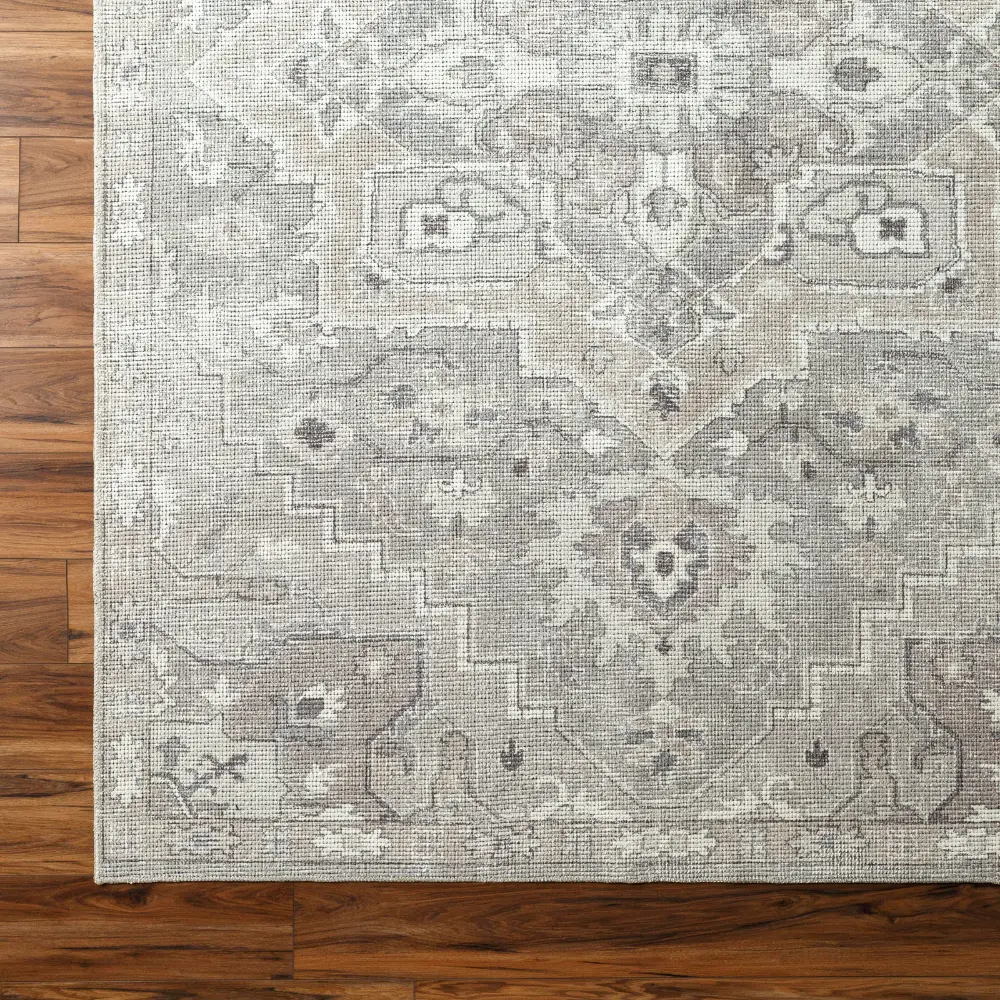 Elle Becki Owens X Livabliss Vintage Oriental Boho Camel/Dark Brown Rug - Image 6