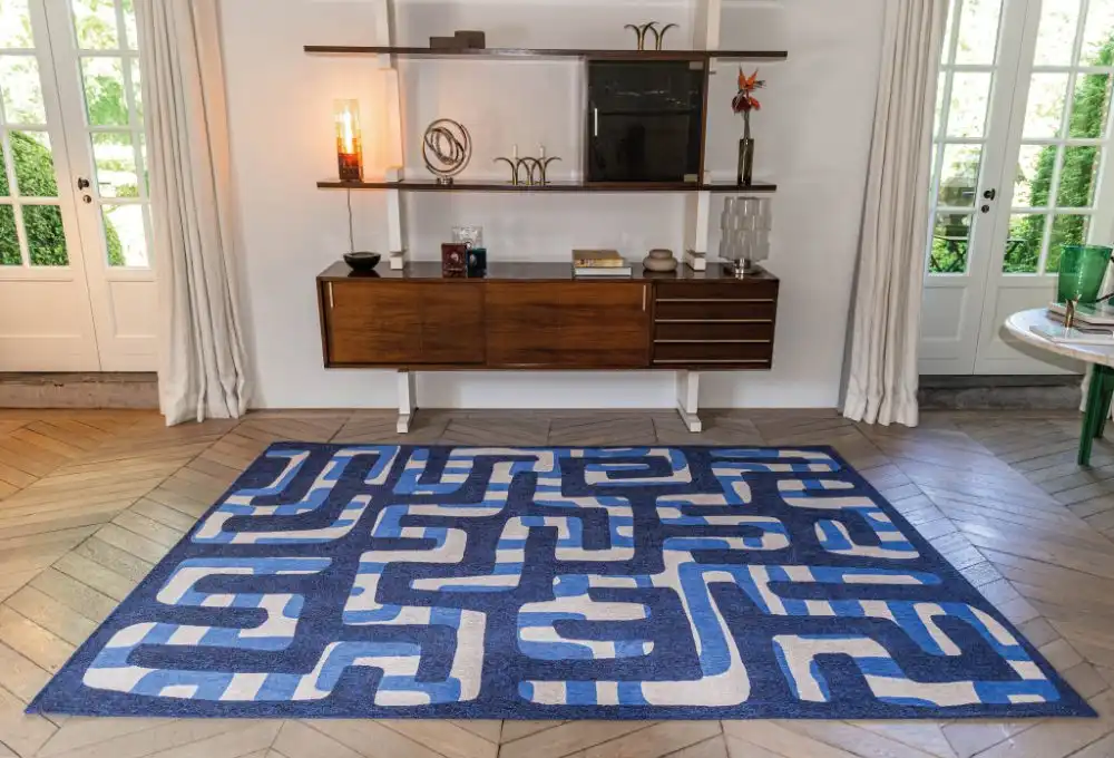 Kuba 9336 Kuba Ultramarine Washable Rug