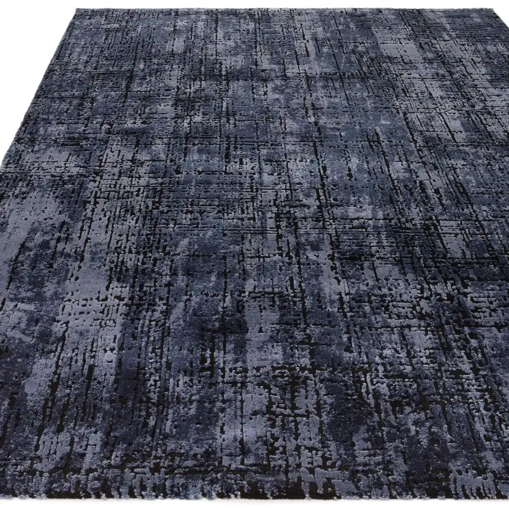 Kuza Abstract Navy Rug - Image 3