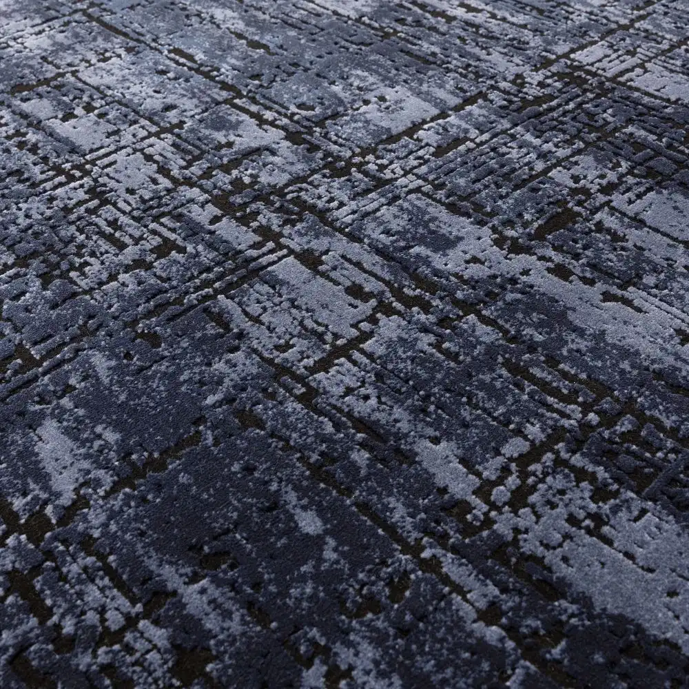 Kuza Abstract Navy Rug - Image 6