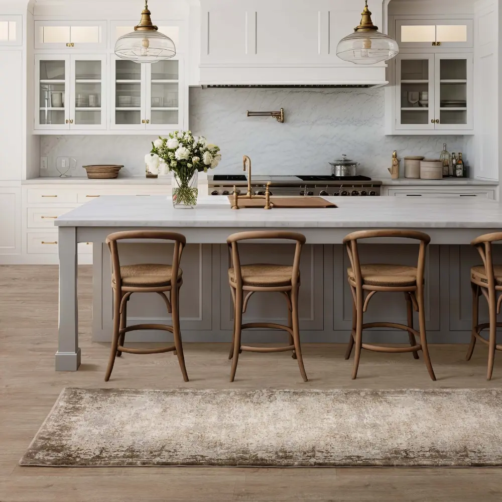 Kuza Border Beige Rug - Image 3