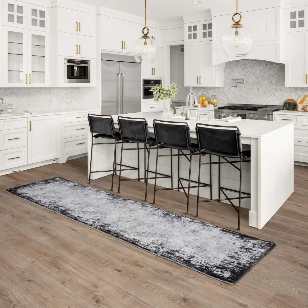 Kuza Border Grey Rug - Image 3