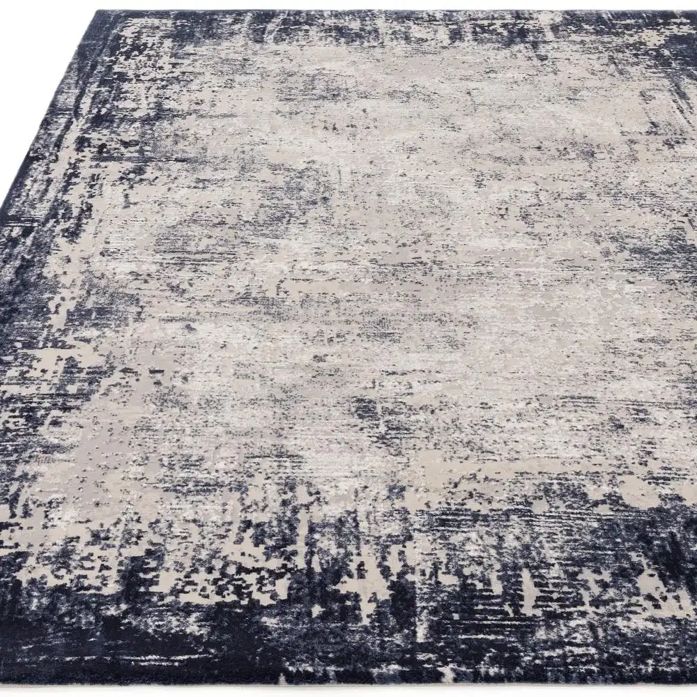 Kuza Border Navy Rug - Image 6