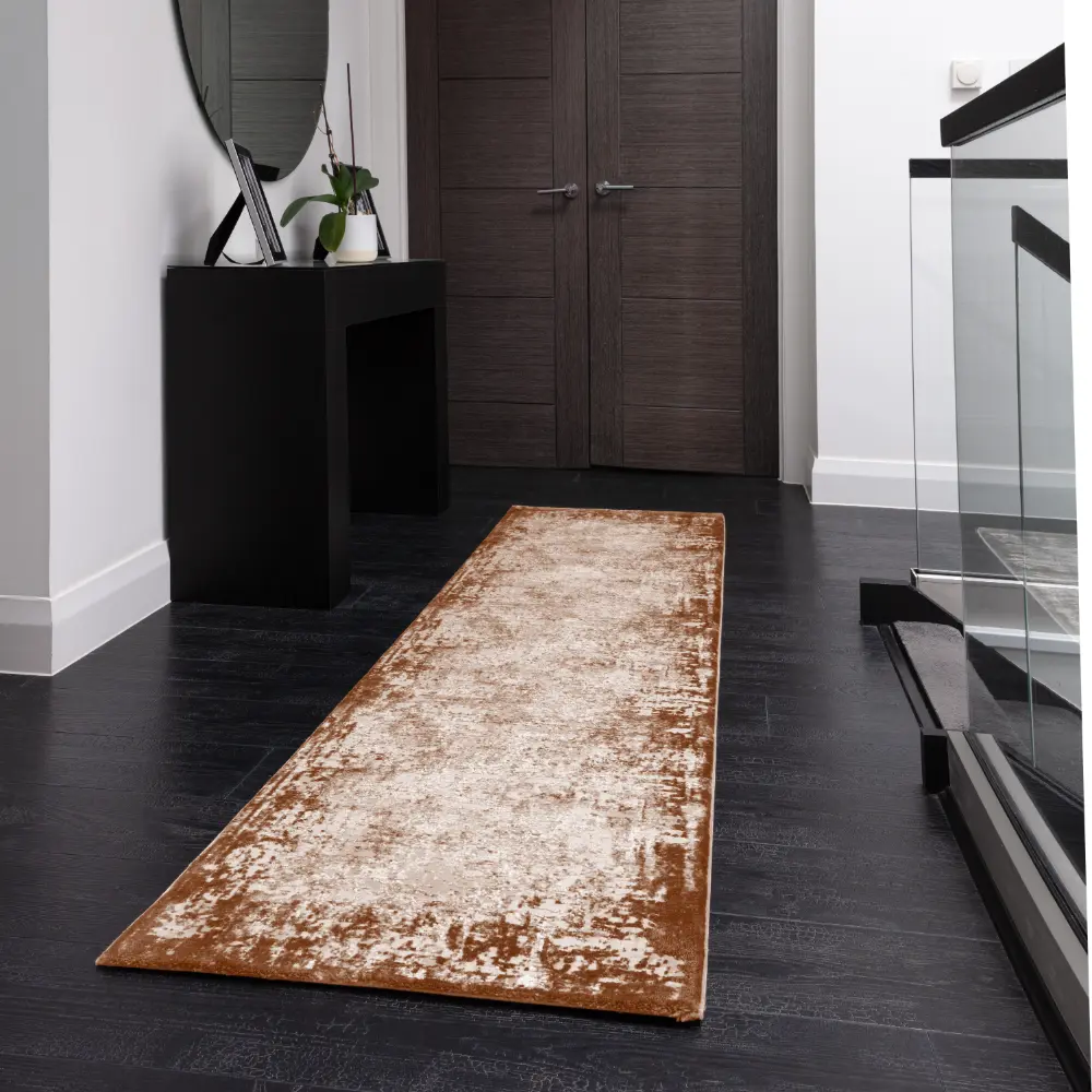 Kuza Border Terracotta Rug - Image 3