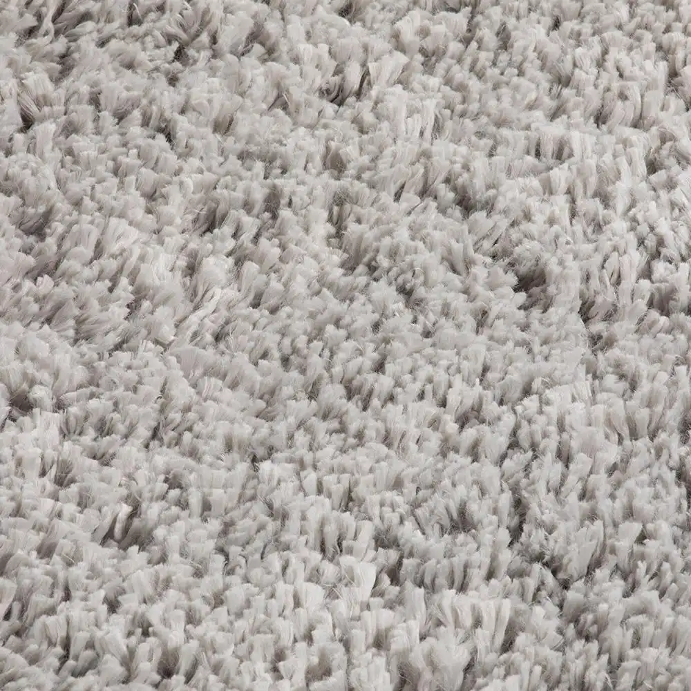 Larissa Shaggy Washable Ghost Grey Rug - Image 4
