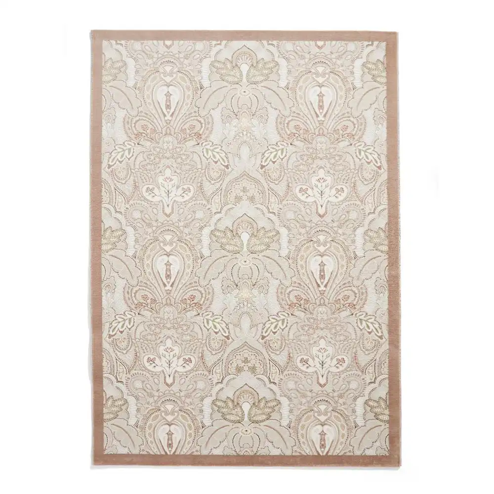 Laurence Llewelyn-Bowen Damask Bronze Rug - Image 4