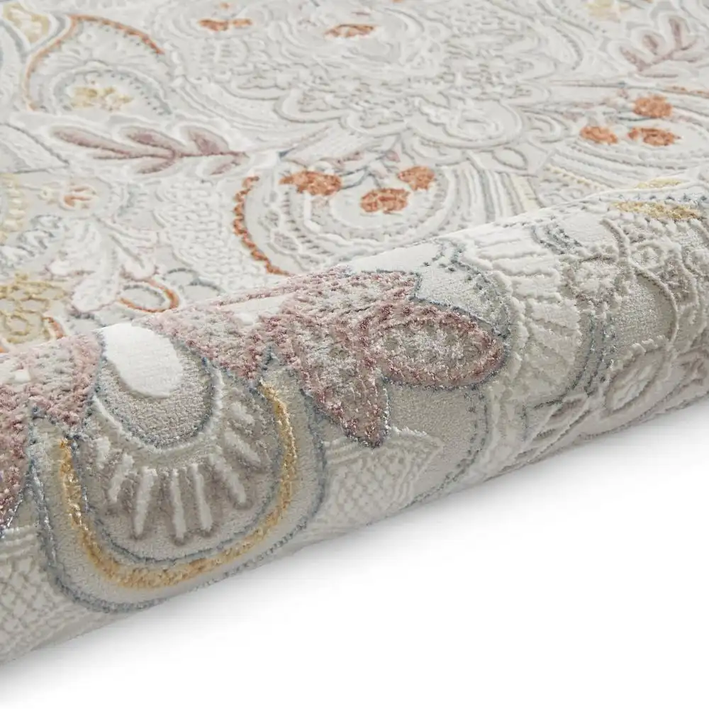 Laurence Llewelyn-Bowen Damask Pearl Rug - Image 10