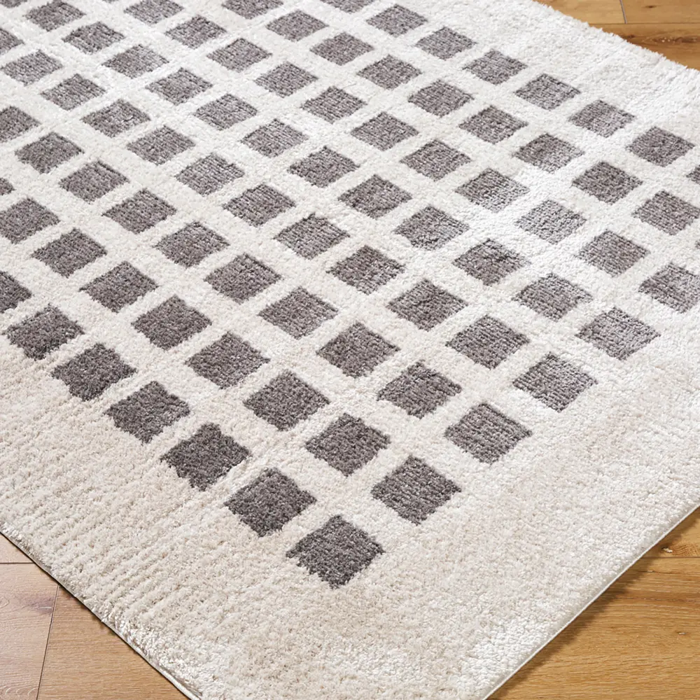 Laurine Machine Washable Modern Shaggy Charcoal Rug - Image 3