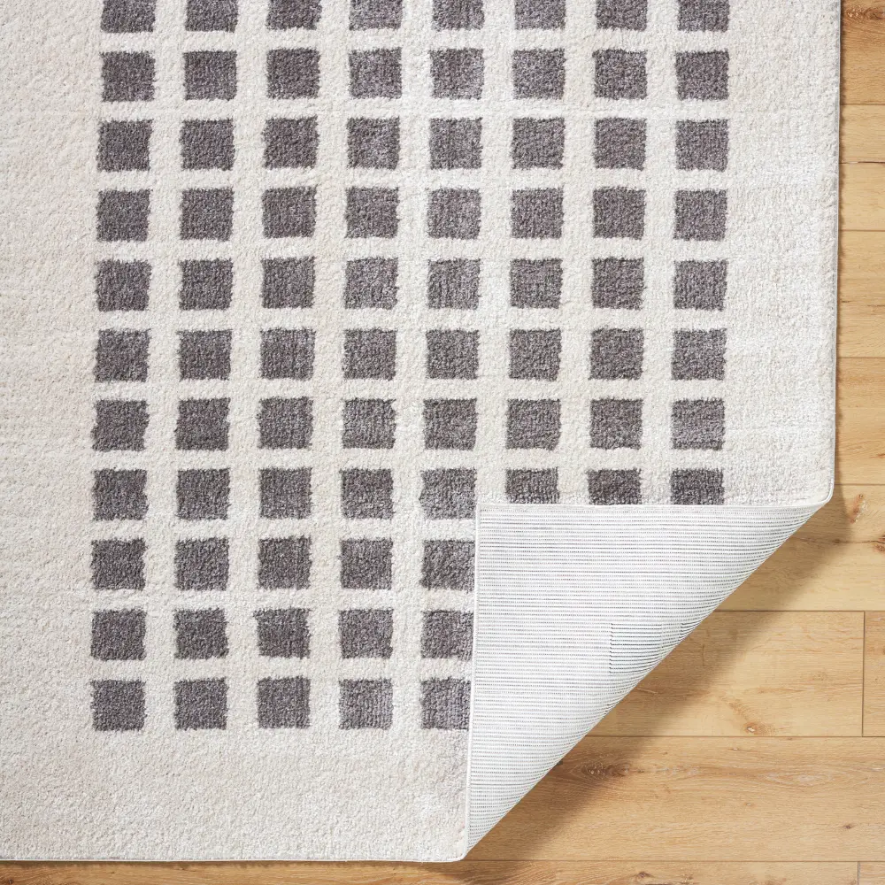 Laurine Machine Washable Modern Shaggy Charcoal Rug - Image 5