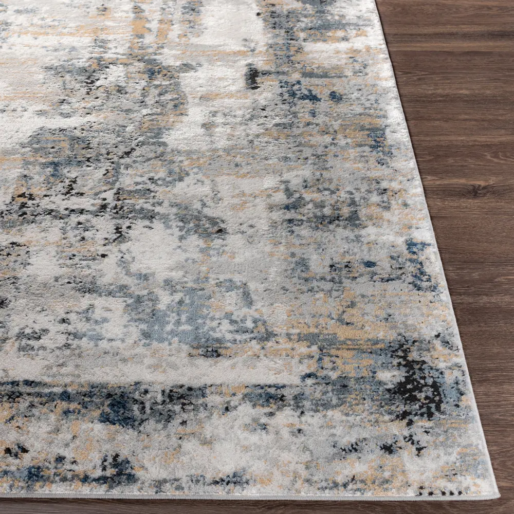 Lena Abstract Modern Marble Medium Grey Rug - Image 3