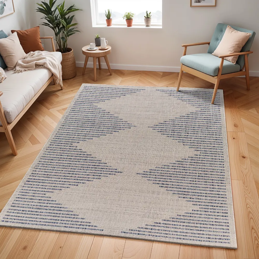 Ligaia In- & Outdoor Global Dark Blue Rug