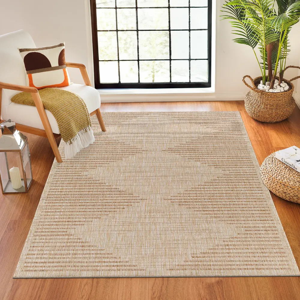 Ligaia In- & Outdoor Global Jute-Look Brown Rug - Image 5