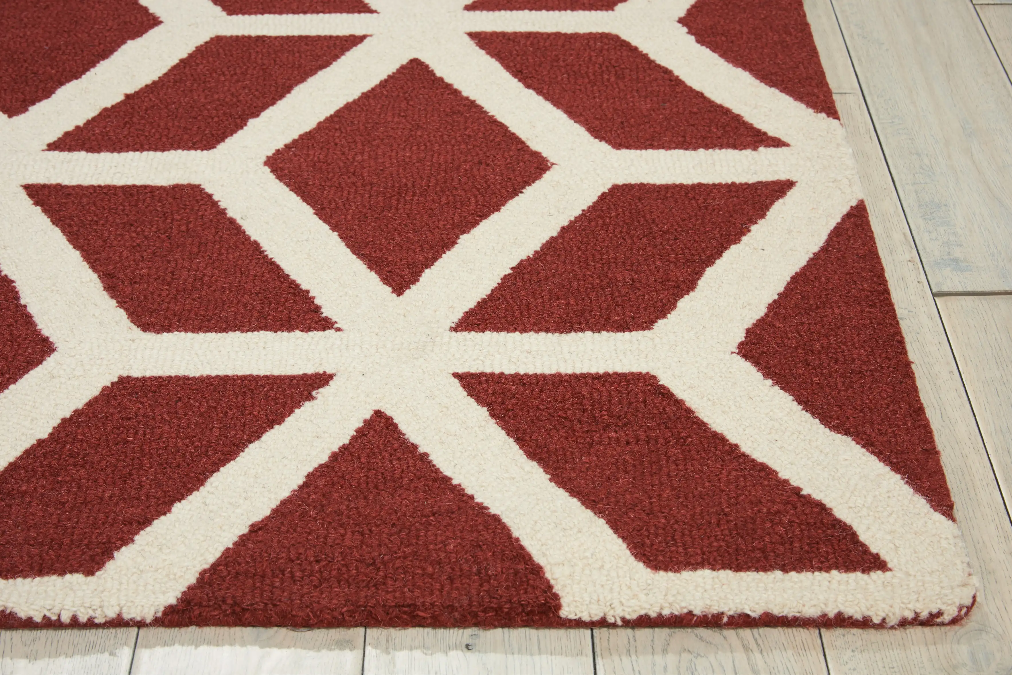 Linear LIN01 Brick Ivory Rug - Image 2