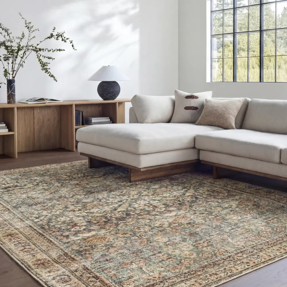 Livabliss Collins Avenue III Galey Alix x Livabliss Vintage Traditional Oriental Boho Rust/Brown Rug