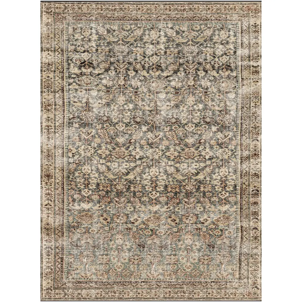 Livabliss Collins Avenue III Galey Alix x Livabliss Vintage Traditional Oriental Boho Rust/Brown Rug - Image 11