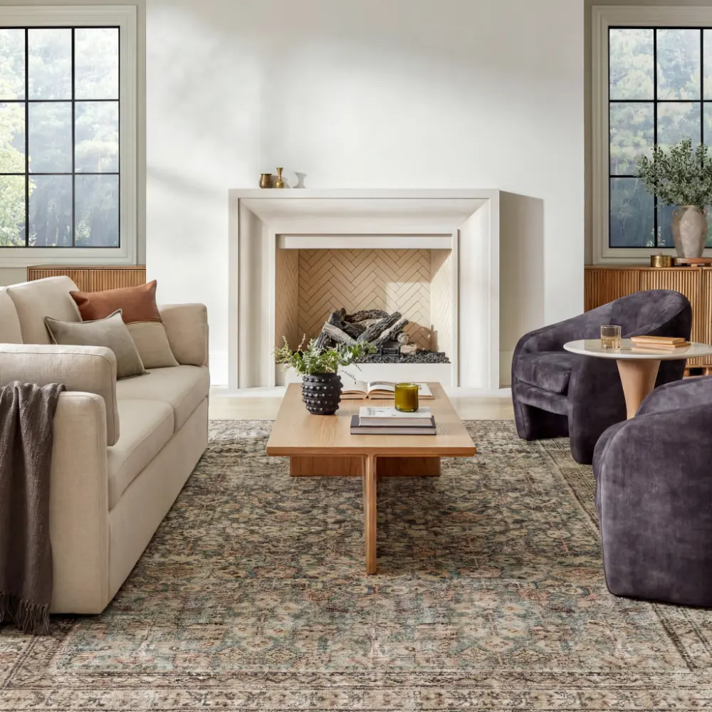 Livabliss Collins Avenue III Galey Alix x Livabliss Vintage Traditional Oriental Boho Rust/Brown Rug - Image 2