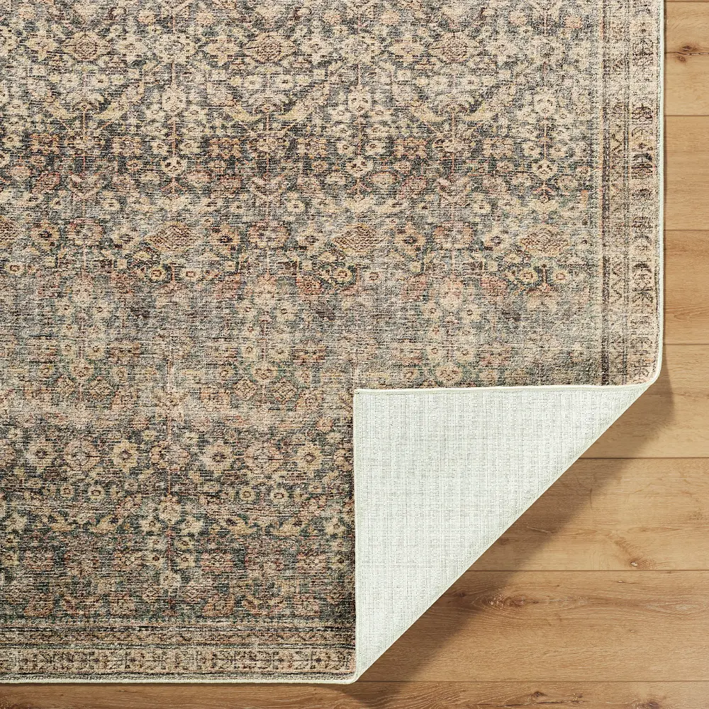 Livabliss Collins Avenue III Galey Alix x Livabliss Vintage Traditional Oriental Boho Rust/Brown Rug - Image 5