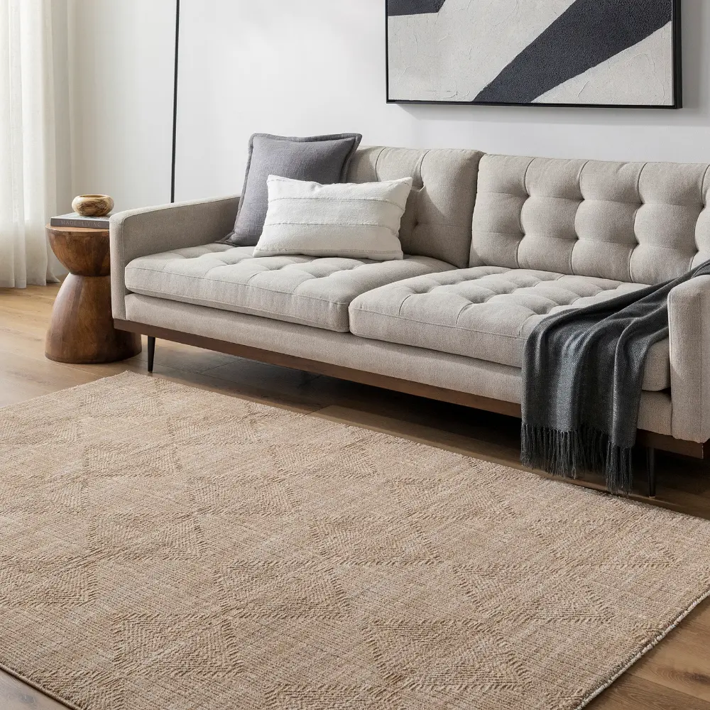 Livabliss Izalisse Modern Graphic Beige Rug