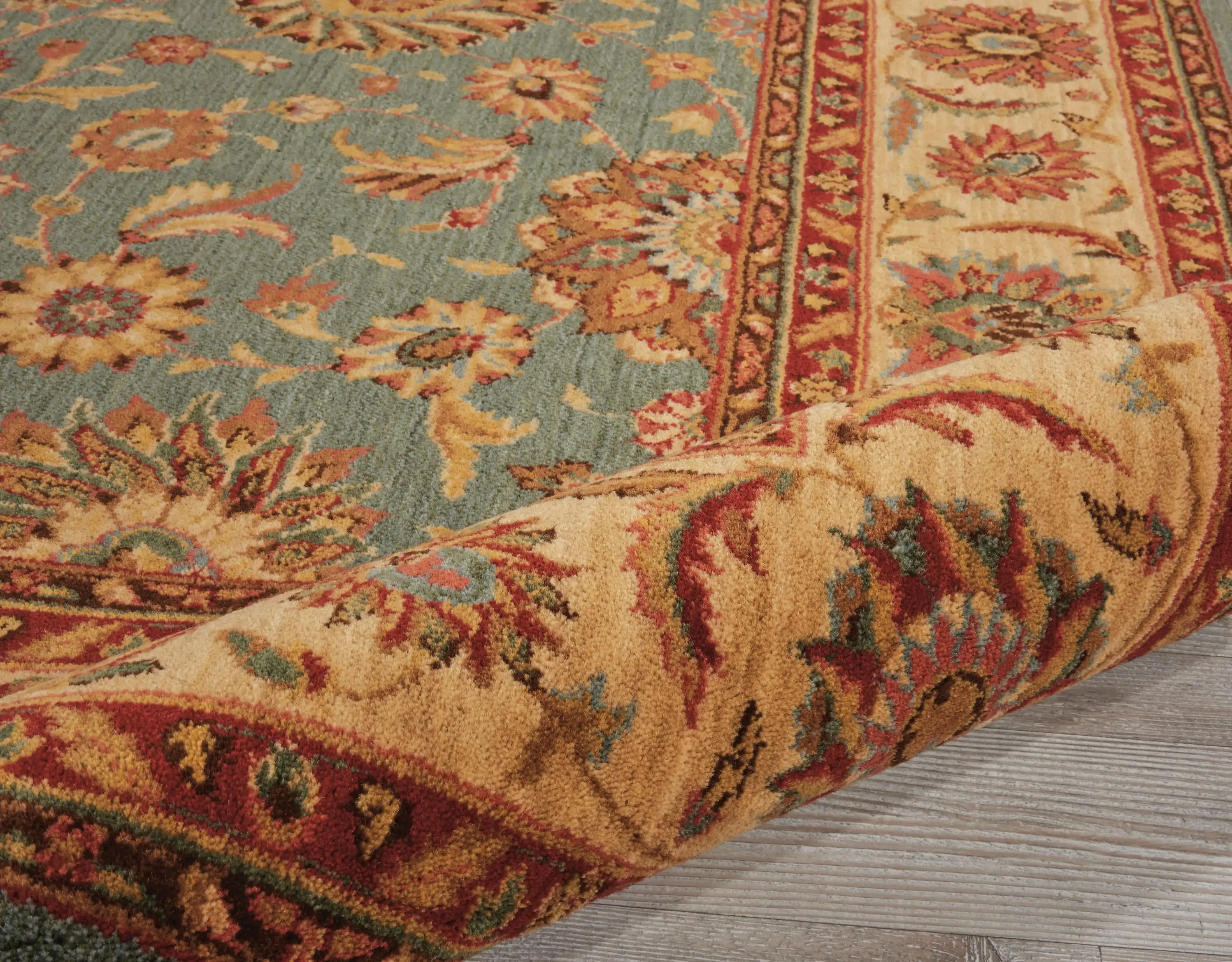 Living Treasures LI05 Aqua Rug - Image 3