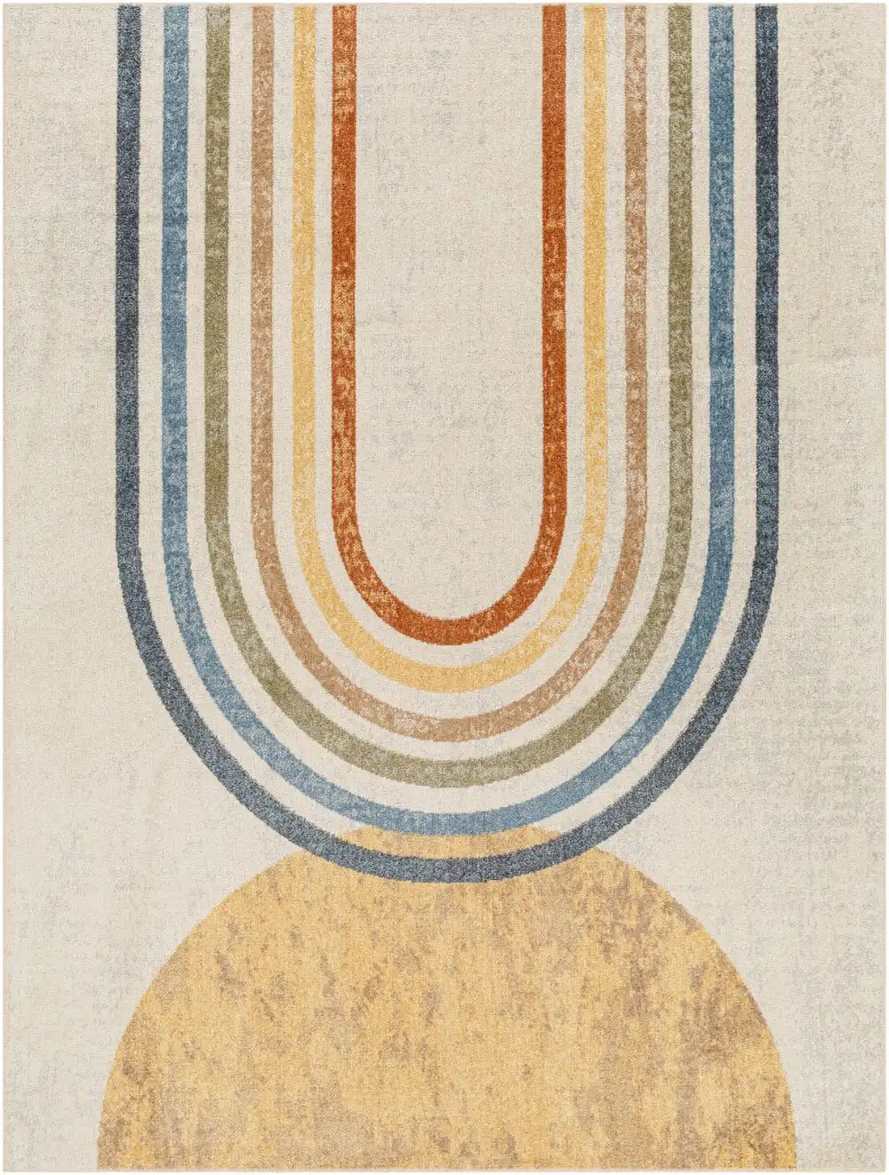 Barbara Machine Washable Modern Beige Rug - Image 9