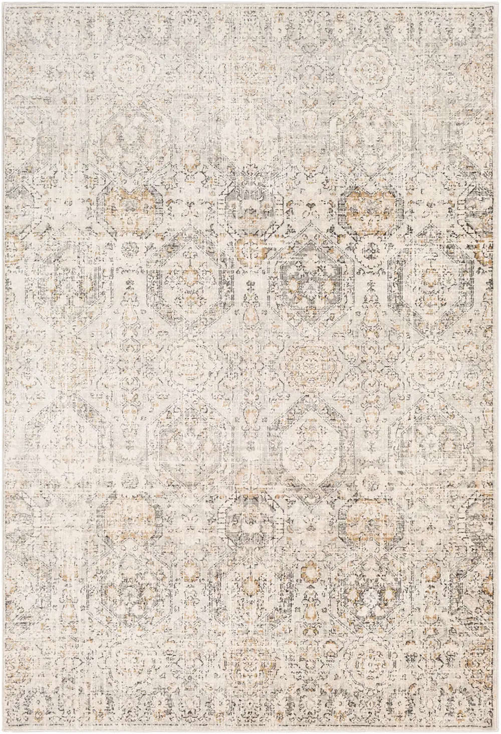 Lotus Vintage Oriental Boho Tan/Ivory Rug - Image 3