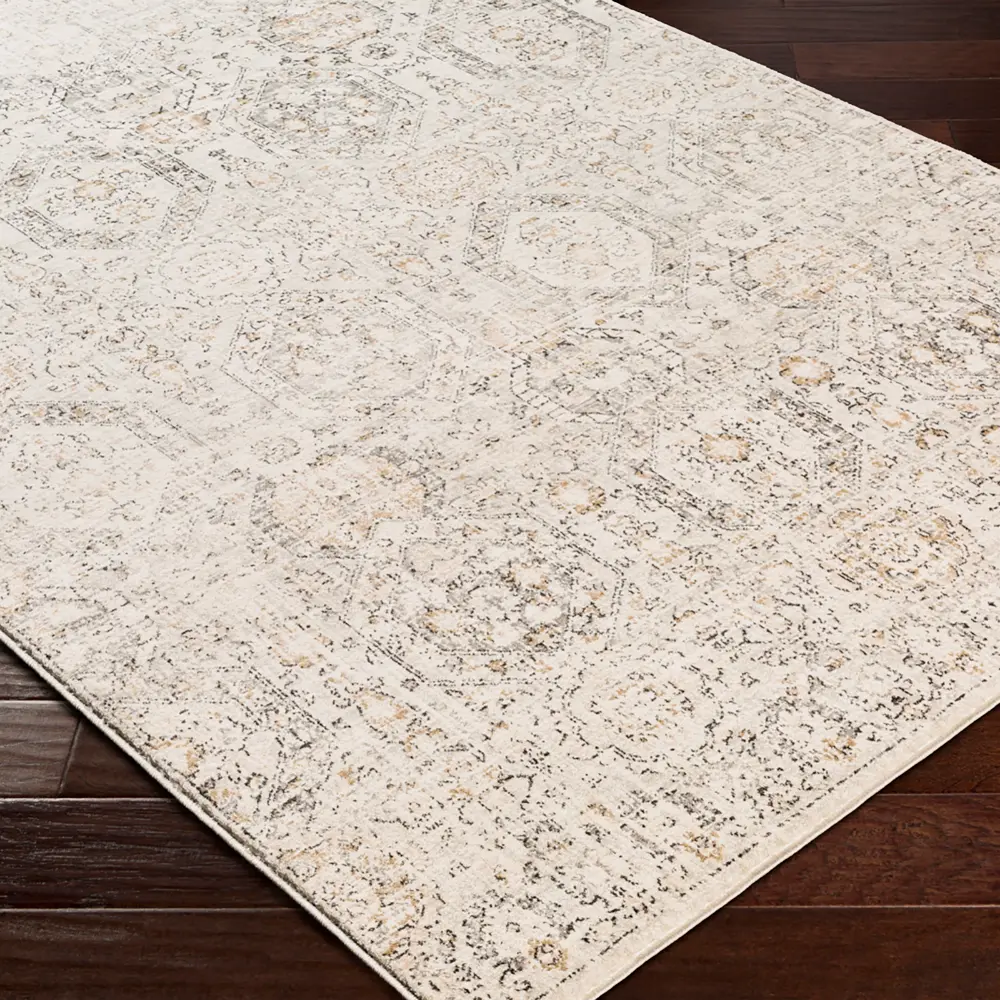 Lotus Vintage Oriental Boho Tan/Ivory Rug - Image 7
