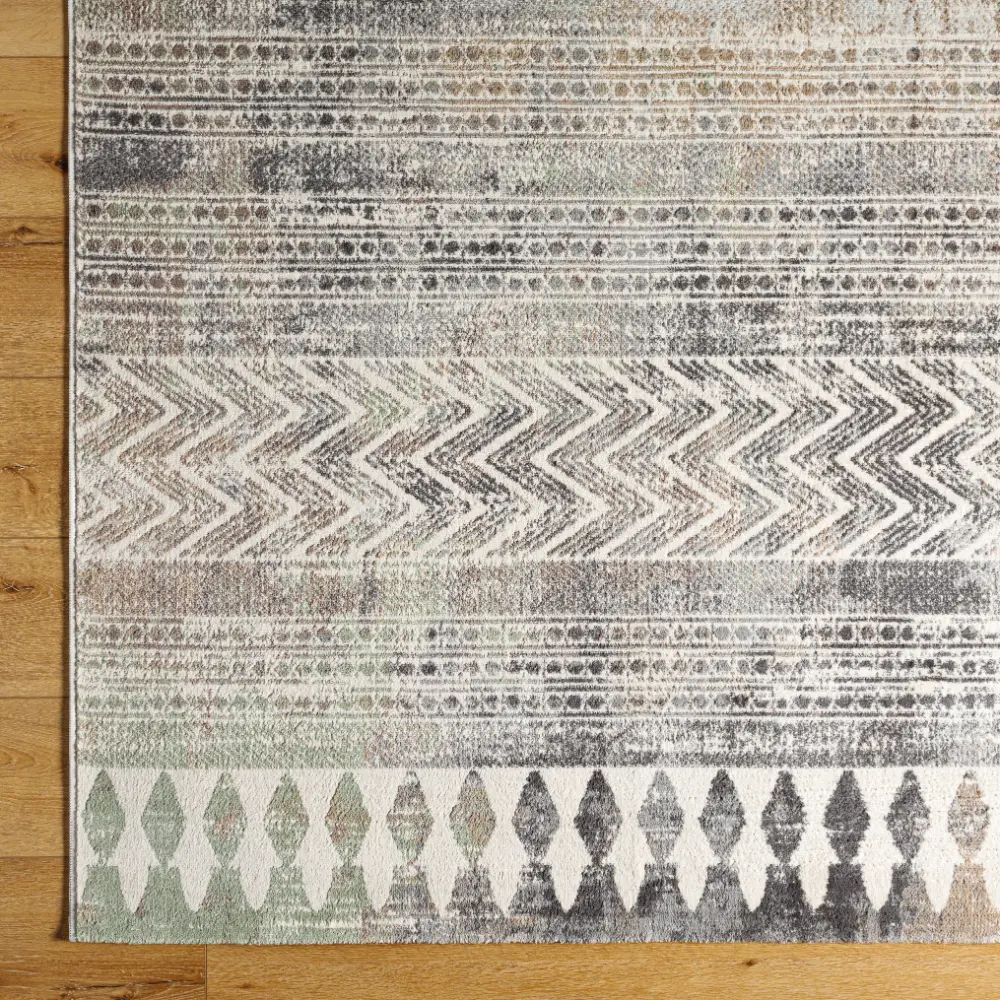 Louna Scandi Geometric Dark Grey Rug - Image 2