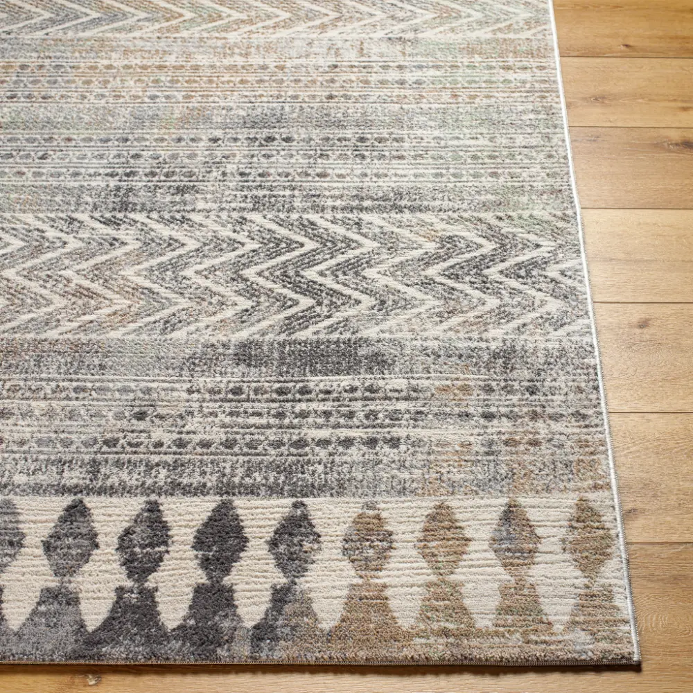 Louna Scandi Geometric Dark Grey Rug - Image 6
