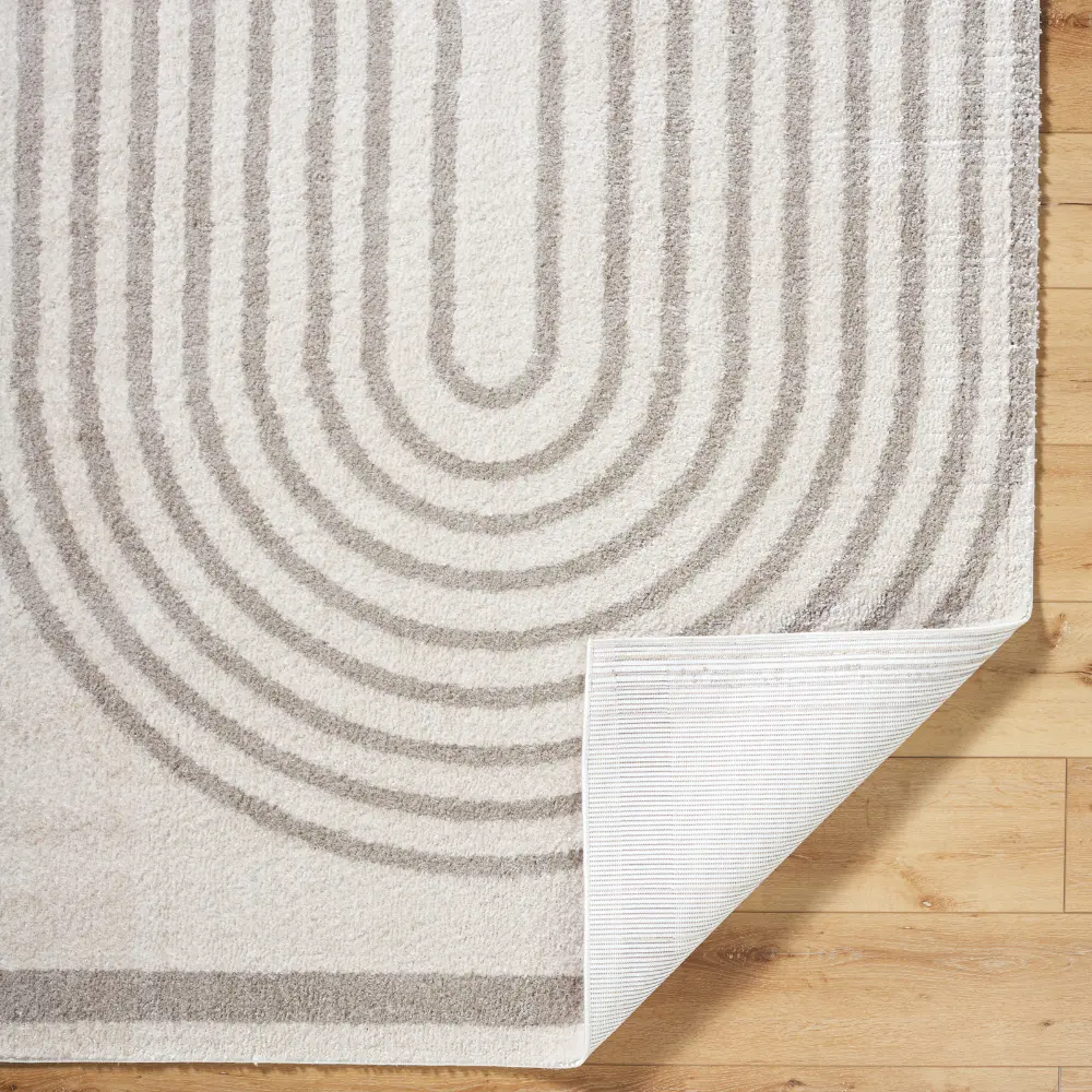 Lucile Machine Washable Modern Shaggy Medium Grey Rug - Image 6