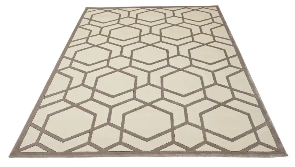Lugano LUG04 Ivory Light Grey Rug - Image 5