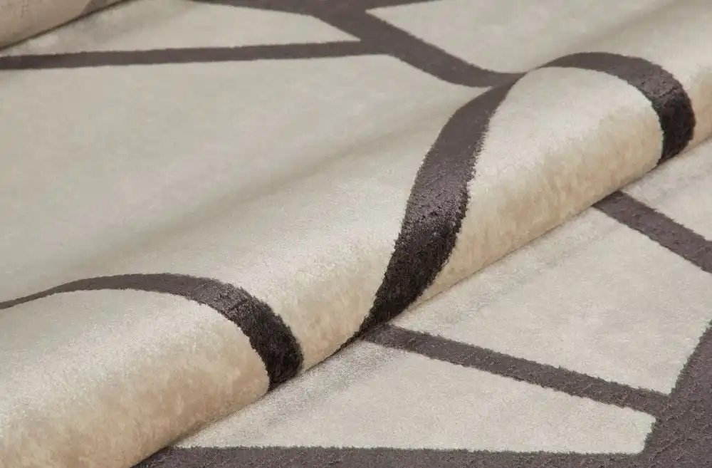 Lugano LUG06 Light Grey Anthracite Rug - Image 2