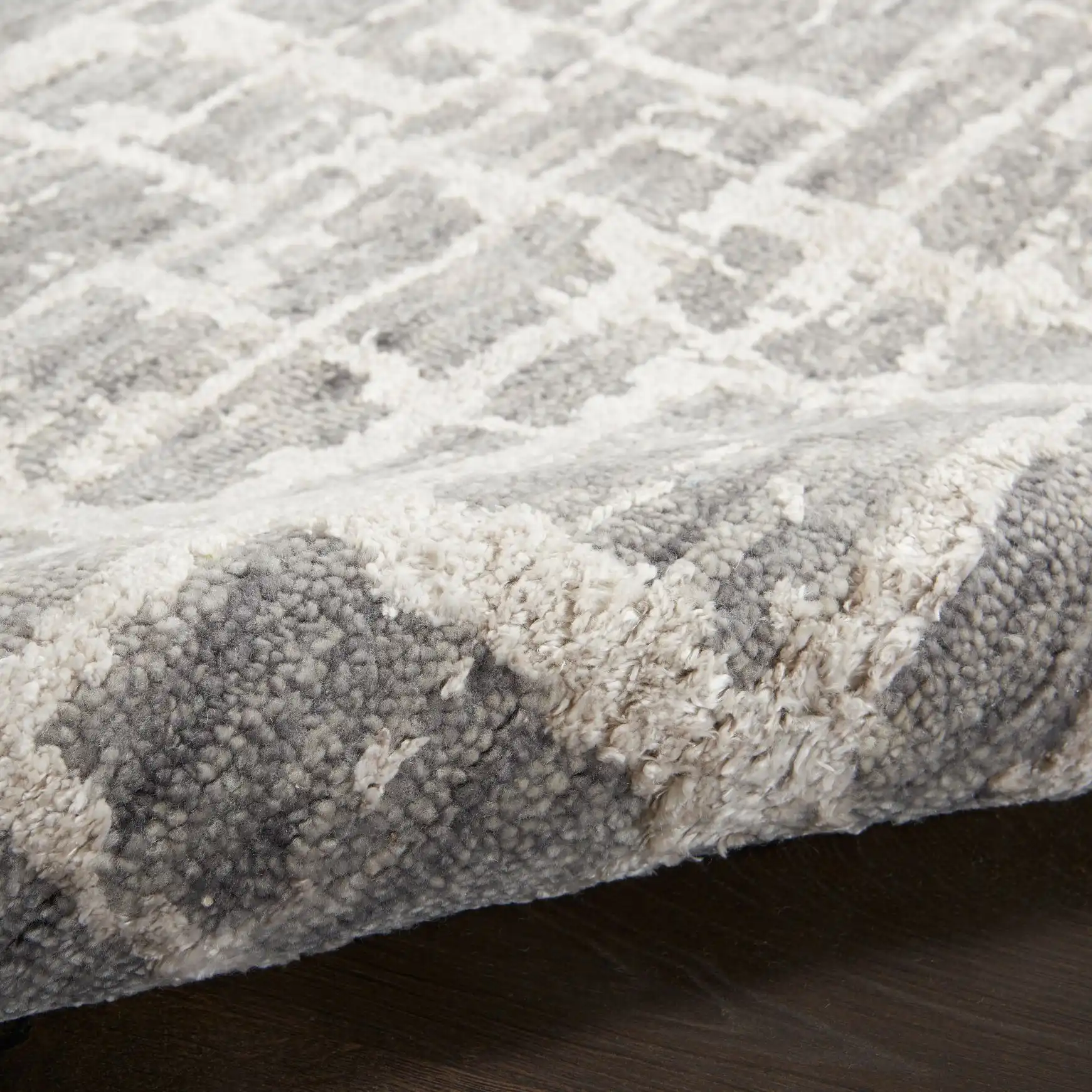 Luna LUN02 Grey Silver Rug - Image 3