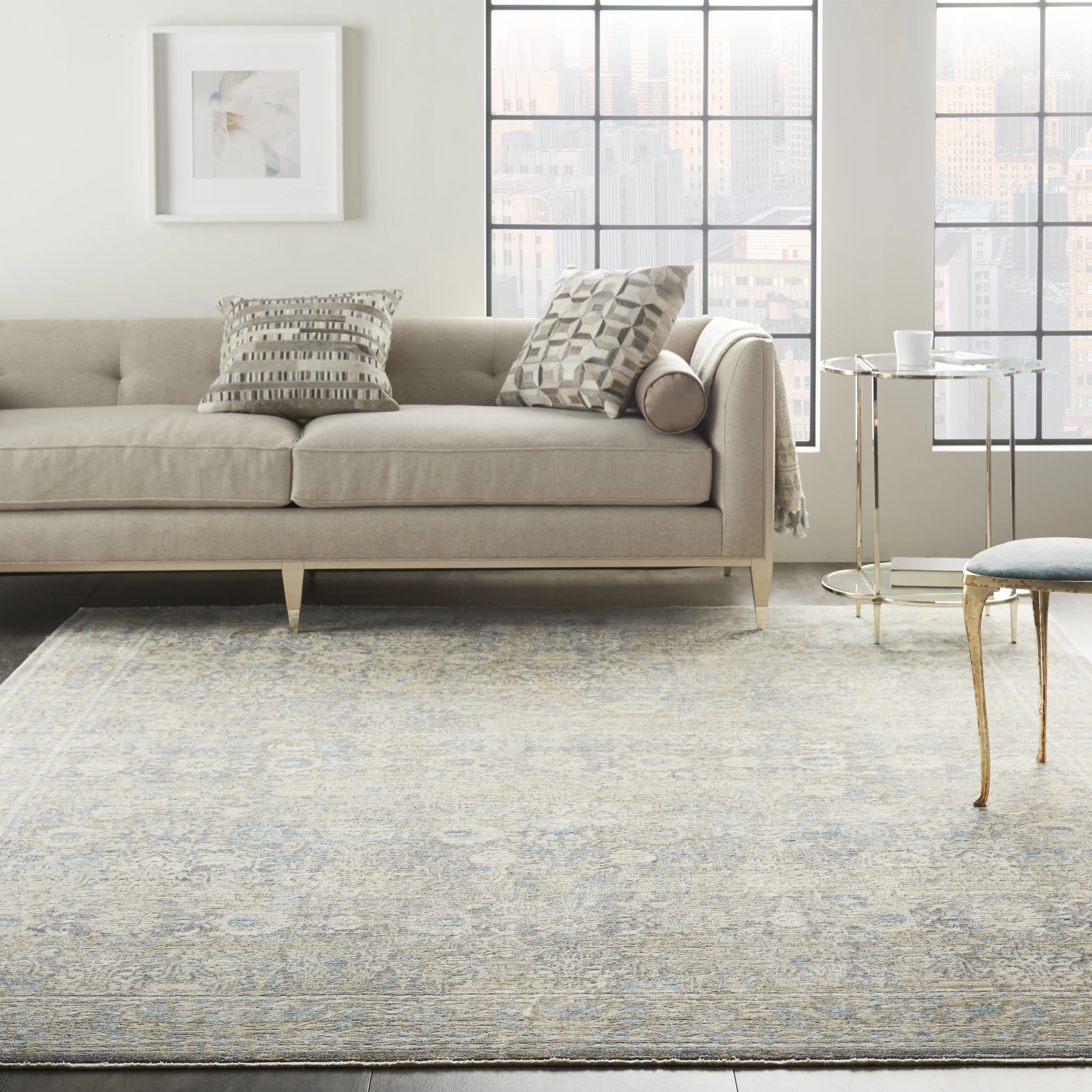 Lustrous Weave LUW01 IVBLU Rug